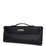 Hermes Kelly Cut Black Swift Palladium Hardware