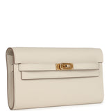 Hermes Kelly Wallet To Go Craie Epsom Gold Hardware