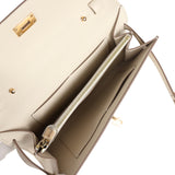 Hermes Kelly Wallet To Go Craie Epsom Gold Hardware