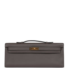 Hermes Kelly Cut Etain Swift Gold Hardware