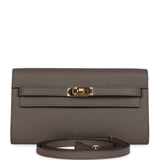 Hermes Kelly Wallet To Go Etain Epsom Gold Hardware