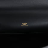 Hermes Kelly Pochette Black Swift Gold Hardware