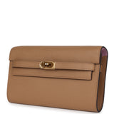 Hermes Kelly Wallet To Go Chai Verso Epsom Gold Hardware