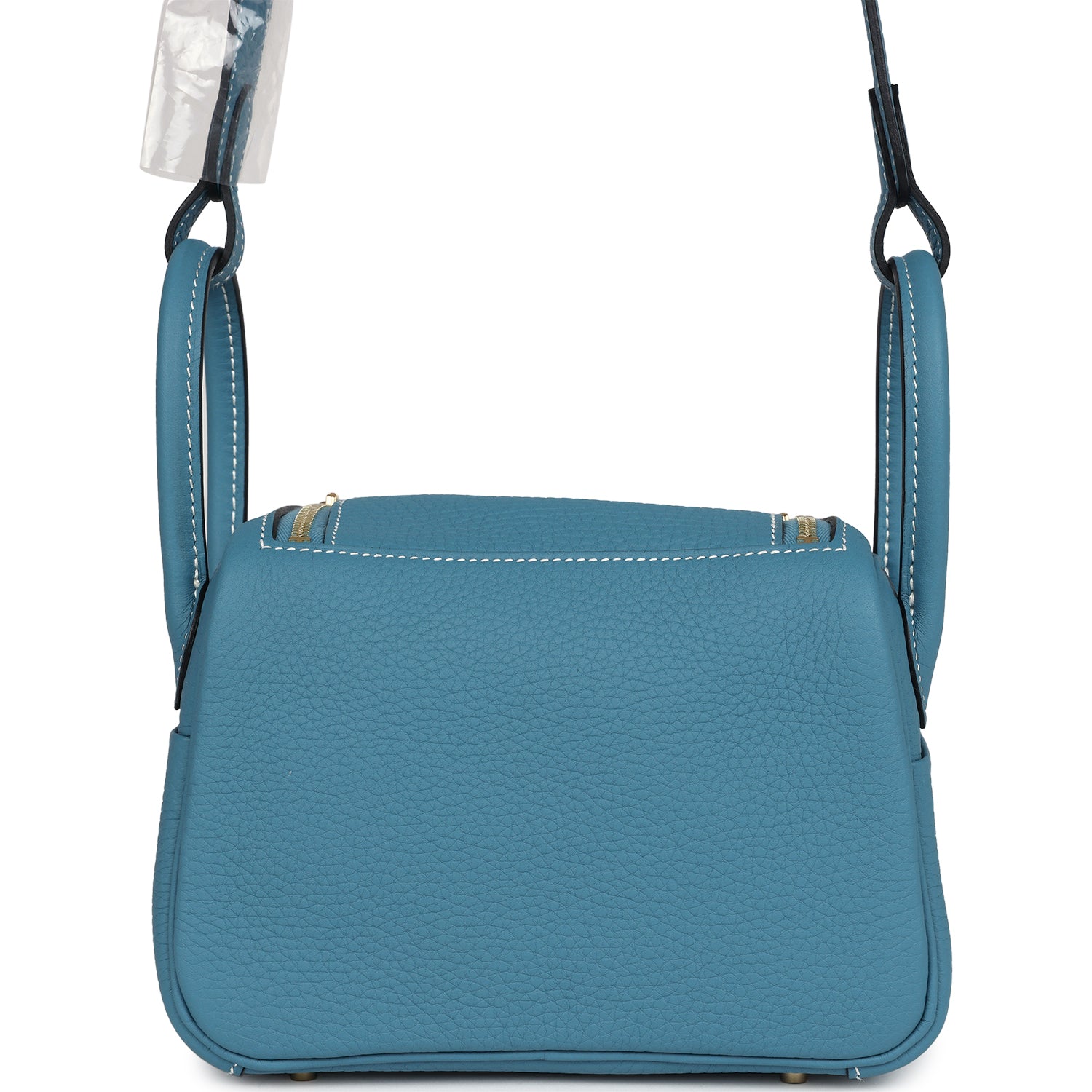 Hermes Mini Lindy Blue Jean Clemence Gold Hardware – Madison Avenue Couture