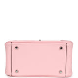 Hermes Mini Lindy Rose Sakura Swift Palladium Hardware