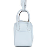 Hermes Mini Lindy Bleu Brume Swift Gold Hardware