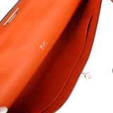 Hermes Kelly Cut Orange Swift Palladium Hardware