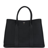 Hermes Garden Party 30 Black Negonda Palladium Hardware