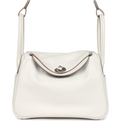 Hermes Lindy 26 Gris Pale Verso Swift Palladium Hardware