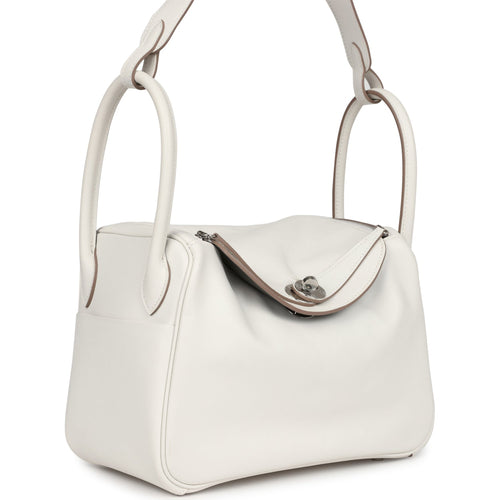 Hermes Lindy 26 Gris Pale Verso Swift Palladium Hardware