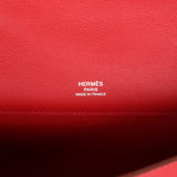 Hermes Kelly Cut Rouge Casaque Swift Palladium Hardware