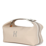 Hermes Bride-A-Brac PM Neutral Toile Canvas Palladium Hardware