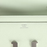 Pre-owned Hermes Constance Wallet To Go Vert Fizz Epsom Palladium Hardware