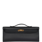 Hermes Kelly Cut Black Swift Palladium Hardware