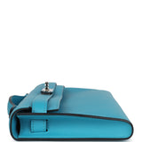 Hermes Kelly Cut Turquoise Swift Palladium Hardware