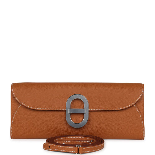 Hermes Maillon Chaine d' Ancre Wallet to Go Gold Epsom Palladium Hardware