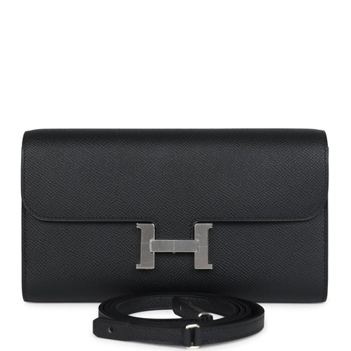 Hermes Constance Wallet To Go Black Epsom Palladium Hardware