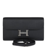 Hermes Constance Wallet To Go Black Epsom Palladium Hardware