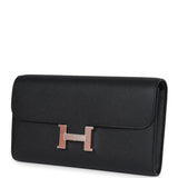 Hermes Constance Wallet To Go Black Epsom Palladium Hardware