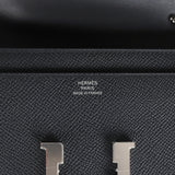 Hermes Constance Wallet To Go Black Epsom Rose Gold Hardware