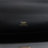 Hermes Kelly Pochette Black Swift Gold Hardware