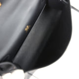 Hermes Kelly Pochette Black Swift Gold Hardware