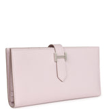 Hermes Bearn Gusset Long Wallet Mauve Pale Epsom Palladium Hardware