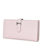 Hermes Bearn Gusset Long Wallet Mauve Pale Epsom Palladium Hardware