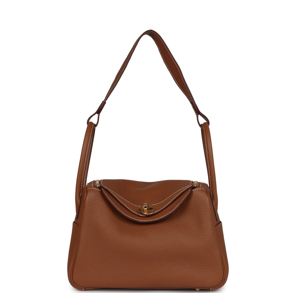 Hermes Lindy 26 Gold Clemence Gold Hardware Gold New and Never Worn Clemence