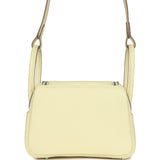 Hermes Mini Lindy Jaune Milton Clemence Palladium Hardware