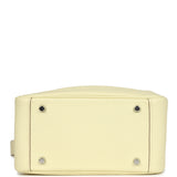 Hermes Mini Lindy Jaune Milton Clemence Palladium Hardware