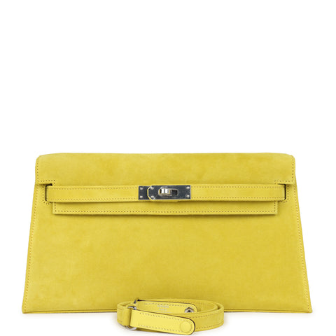 Hermes Kelly Elan Jaune De Naples Doblis Palladium Hardware