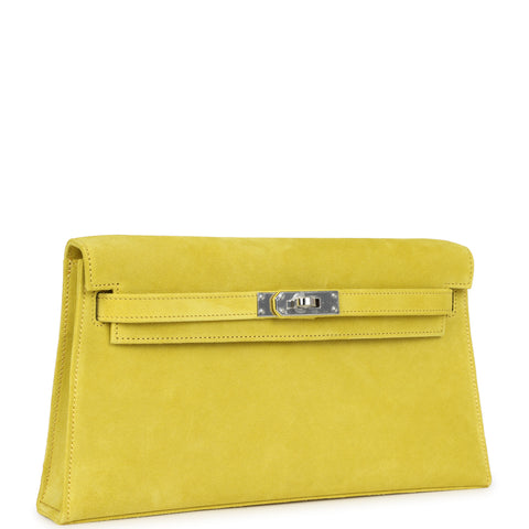 Hermes Kelly Elan Jaune De Naples Doblis Palladium Hardware