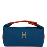 Hermes Bride-A-Brac Rocabar PM Bleu Paon Wool Palladium Hardware