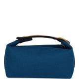 Hermes Bride-A-Brac Rocabar PM Bleu Paon Wool Palladium Hardware