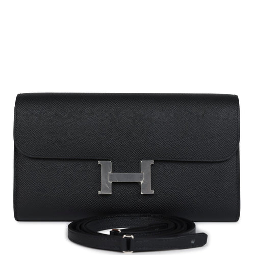 Hermes Constance Wallet To Go Black Epsom Palladium Hardware