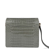 Hermes Mini Roulis Gris Ciment Shiny Alligator Permabrass Hardware