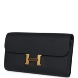 Hermes Constance Wallet To Go Black Epsom Gold Hardware