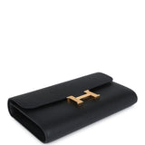 Hermes Constance Wallet To Go Black Epsom Gold Hardware