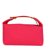 Hermes Bride-A-Brac GM Hibiscus Canvas Palladium Hardware