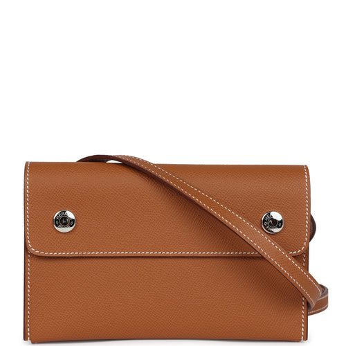 Hermes Hermesnap Wallet Gold Epsom Palladium Hardware