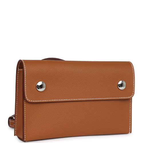 Hermes Hermesnap Wallet Gold Epsom Palladium Hardware