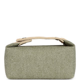 Hermes Bride-A-Brac PM Vert Foret H Natte Canvas and Wool Palladium Hardware