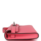 Hermes Kelly Cut Rose Azalee Swift Palladium Hardware