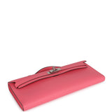 Hermes Kelly Cut Rose Azalee Swift Palladium Hardware