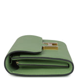 Hermes Constance Wallet To Go Vert Criquet Epsom Marquette Gold Hardware