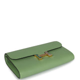 Hermes Constance Wallet To Go Vert Criquet Epsom Marquette Gold Hardware