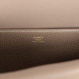 Hermes Halzan 25 Etoupe Clemence Gold Hardware