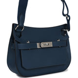 Hermes Mini Jypsiere Bleu De Prusse Swift Palladium Hardware