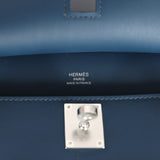 Hermes Mini Jypsiere Bleu De Prusse Swift Palladium Hardware